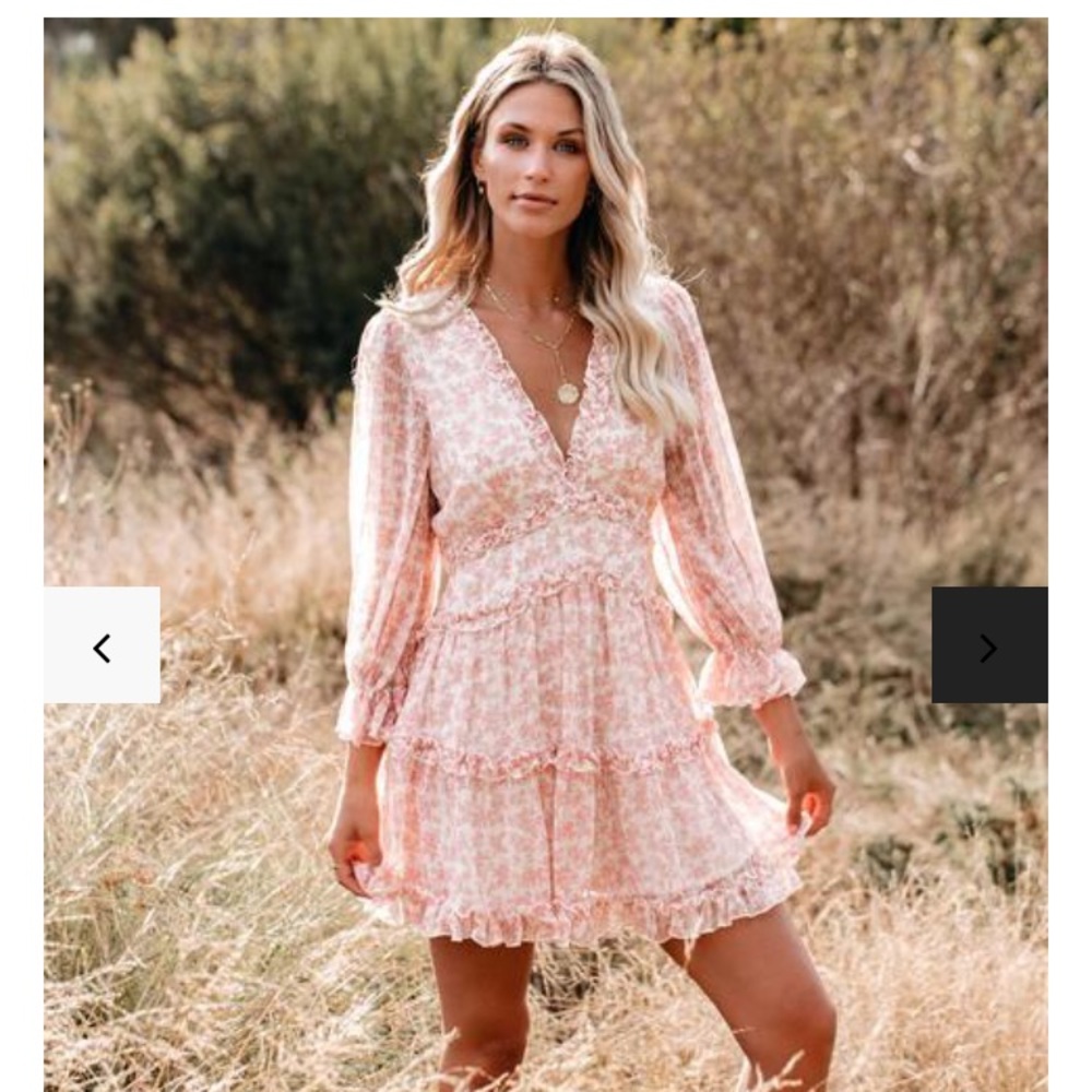 Vici Dolls Keegan Blush Dress Medium M